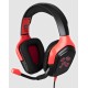 Konix Naruto Akatsuki Auriculares Alámbrico Diadema Juego Negro, Rojo